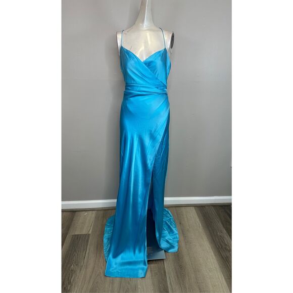 The Sei Draped Silk Wrap Gown Size 8 $1219 - Picture 4 of 12